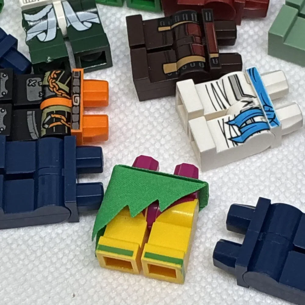 Lego LEGS Minifigure Parts Lot - Legs and Skirts Lot of 62 USED with Wear
